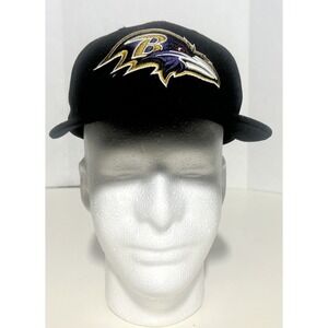 Baltimore Ravens New Era Black 39THIRTY Flex Hat Size 7‎